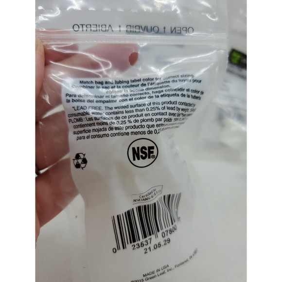 Green Leaf CBRB123BG1 Nylon Bushing 1/2 MPT x 3/8 FPT Dia. in. (Pack of 5) - Picture 3 of 5